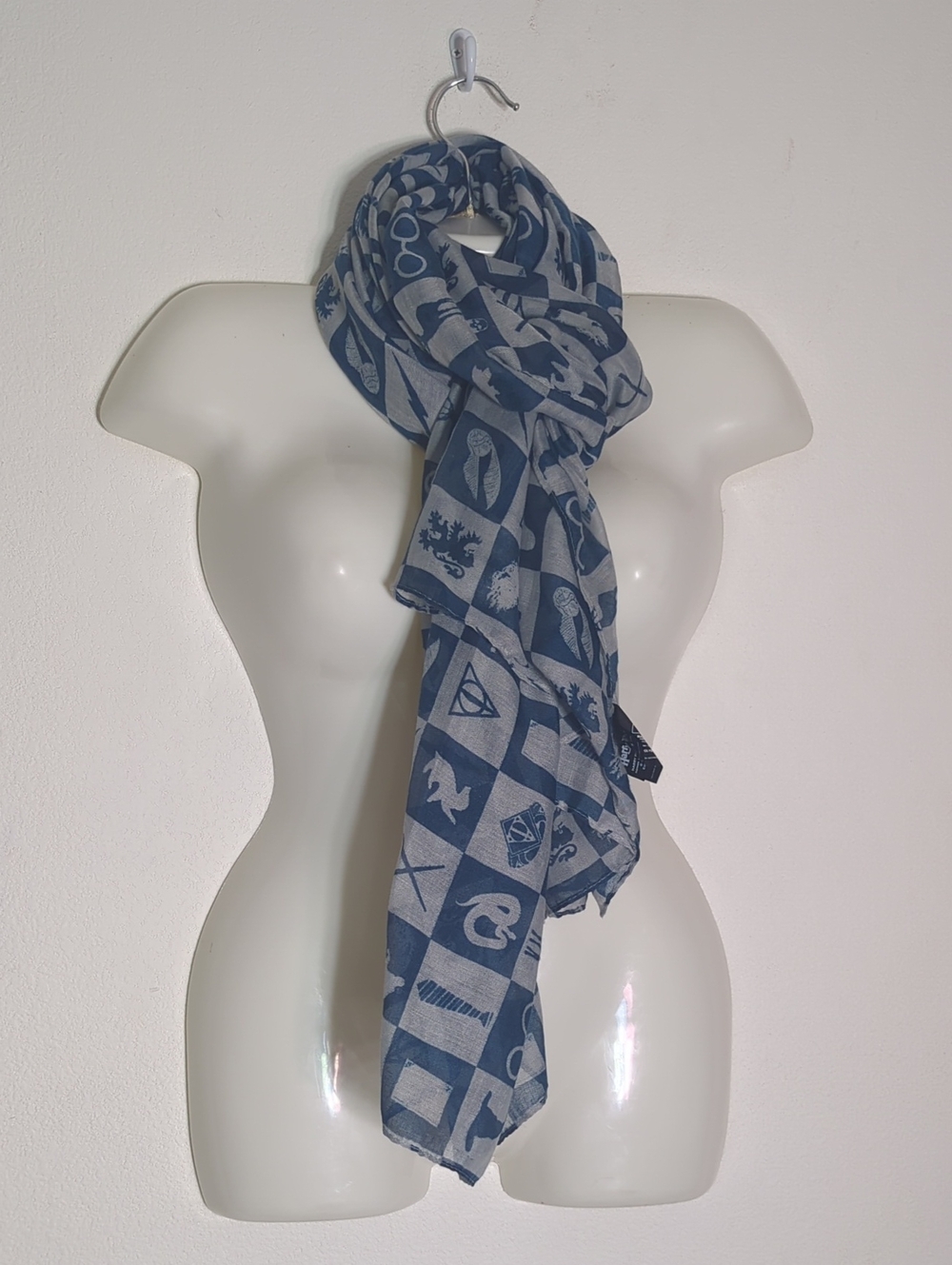 Harry Potter Womens Scarf Lightweight Fashion Hogwarts Symbols Magical Icons OS